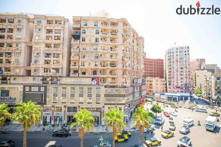 شقة للبيع 135م سموحة - ش فوزي معاذ مباشرة