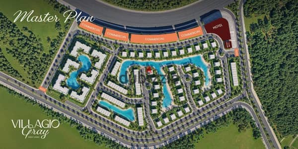 تاون هاوس كورنر للبيع في Villagio Grey أكتوبر بجوار نادي وادي دجلة وعلى وصلة دهشور مباشرة بمقدم يبدأ من 5% وتقسيط يصل إلى 10 سنوات