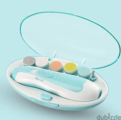 مبرد أظافر كهربائي للأطفال Baby Nail Trimmer جديد 6 رؤوس
