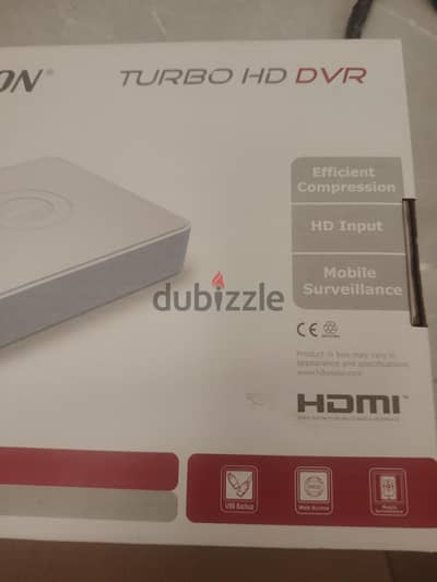 Hikvision Turbo HD DVR 4 Camera security system + monitor