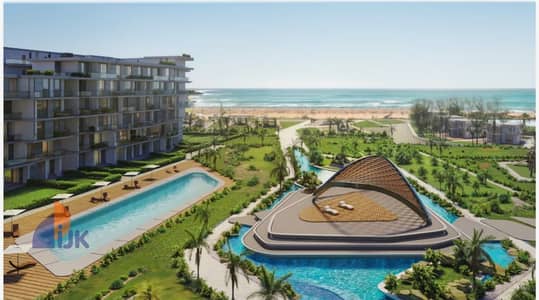 شالية لقطة للبيع أول صف من البحر بإطلالة مباشرة متشطب تشطيب كامل فى قلب الساحل الشمالي North Coast
