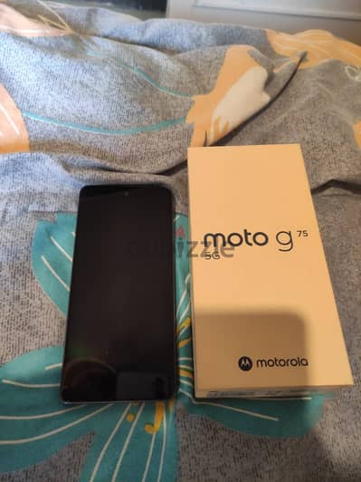 motorola g75  للبيع بحاله ممتازه استعمال خفيف كسر زيرو