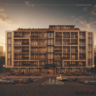 35 sqm finished hotel unit for sale at Vilory Hotel next to Emaar Cairo Gate Dollar returns 5% down payment & installments up to 10 years