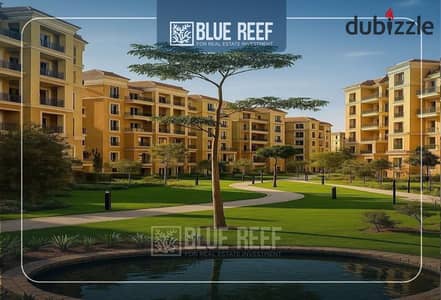 apartment in the Sarai compound—75% finished—in a prime location in Mostakbal City on the Suez Road.