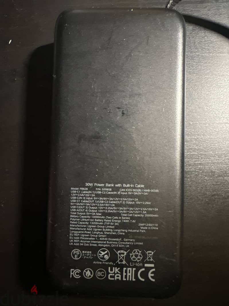 UGREEN POWER BANK 30W 3