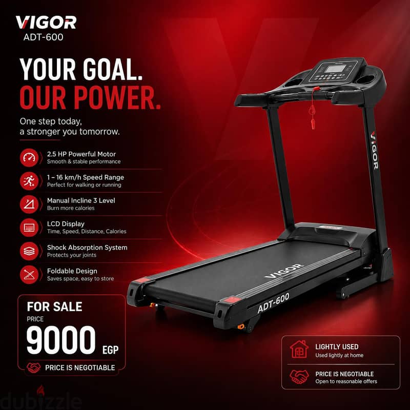 vigor treadmill ADT-600 1