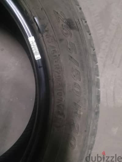كاوتش بيرللى اسكوربيون R20/50/265 مستعمل بحالة ممتازة  265 / 50 / R20