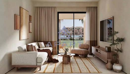 Chalet Prime Location Direct Lagoon Fully Finished with Lowest Price and Installment Over 5 Years For Sale in Red Sea - Gouna