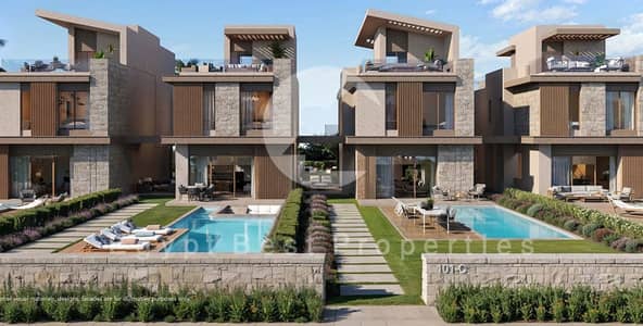 تاون هاوس 3 غرف نوم  متشطب بالكامل والتكيفات للبيع  فى موقع مميز باقل مقدم 5% فقط وتسهيلات فى طرق السداد فى سيزار فى راس الحكمه فى الساحل الشمالى