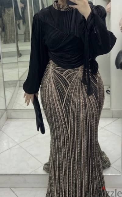 فستان سواريه كرينكل x كافيار ليكرا (يلبيس مريح من 65 لـ 80 ك)