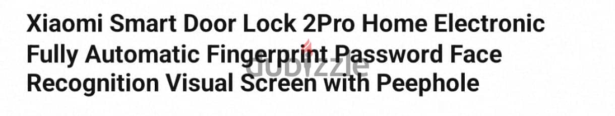Xiaomi smart lock 2.0 Pro 1