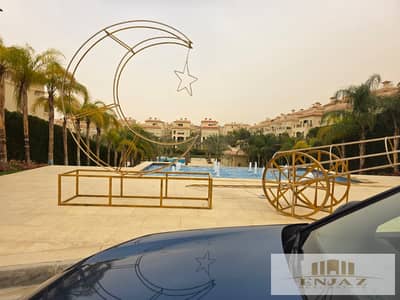 Townhouse villa for sale in Al Patio 5 East Compound, unfinished, at a commercial price. Area: 220 sq m.