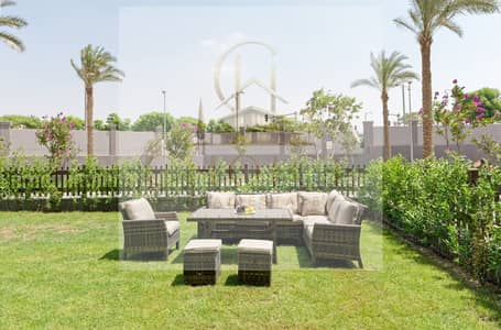 Ground floor apartment with garden, 3 bedrooms, modern style finishing, at a bargain price for a limited time in Cairo Festival City compound, Fifth S
