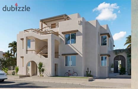 شاليه بحري للبيع في هاسيندا ويست – الساحل الشمالي (رأس الحكمة) و جاهز للسكن