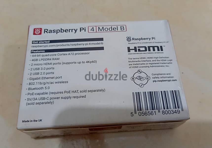 Raspberry Pi 4 Computer Model B - 4GB RẠM 1