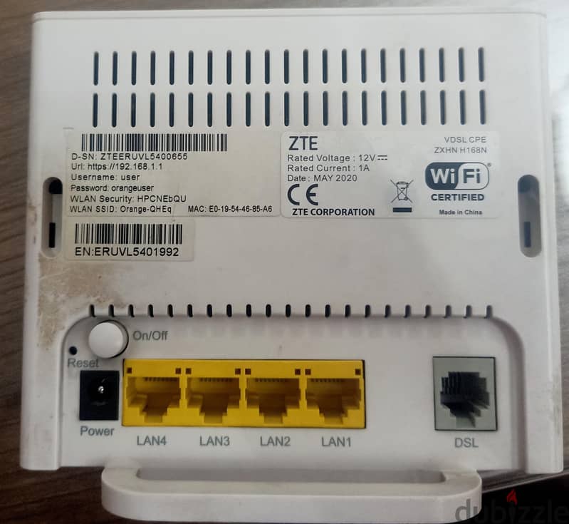 ZXHN H168N ROUTER 1