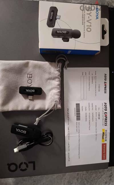مايك boya v10 usb-c