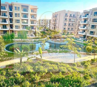 3-bedroom penthouse with a stunning view, 3/4 finished, ready to move in. Resale from the owner at a bargain price in Sarai Compound, New Cairo, minut