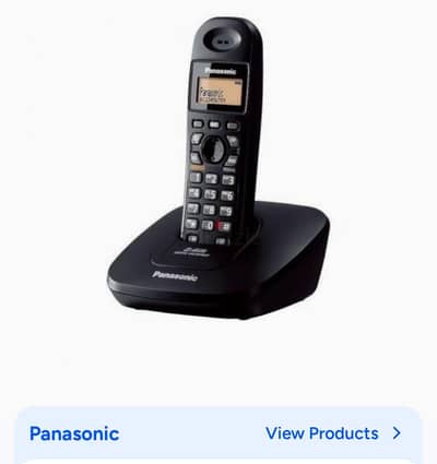 تليفون ارضي لاسلكي panasonic الدابل سماعة (2 سماعة + 2 شاحن + 2 قاعدة