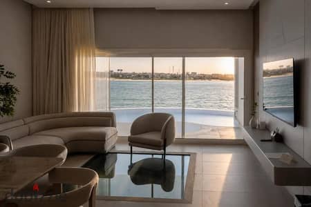 Chalet for sale in Marina 5 (Lisan Al-Wuzara) at an exceptional price; fully finished to hotel standards, including air conditioning and hotel service