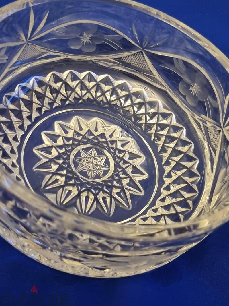 Bohemian bowls set handcut 1