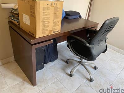 desk with chair