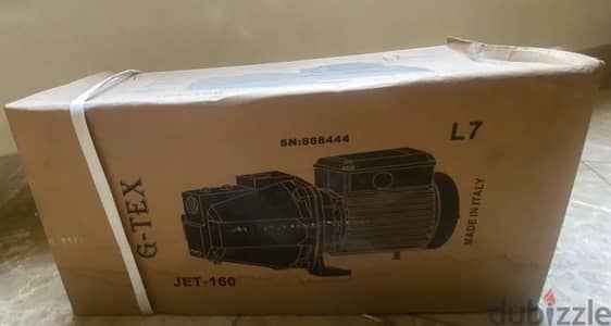 موتور مياه g-tex ايطالي 1.5 حصان جديد لم يستخدم