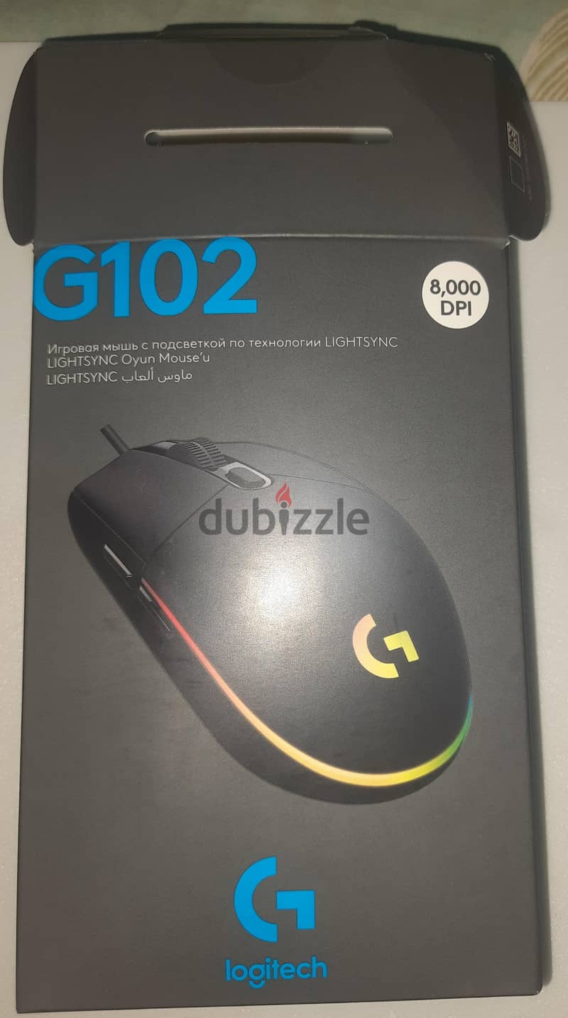 ماوس الألعاب Logitech G102 Lightsync 1