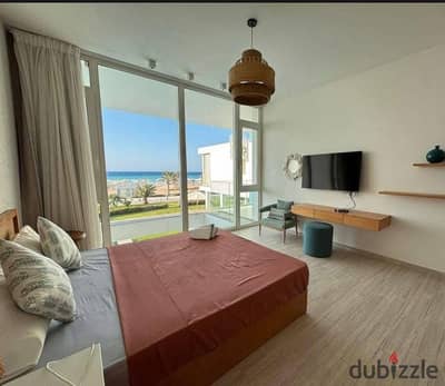 Chalet for sale  200m from sea in Ras El Hekma North Coast. Full sea view fully finished with ACs & kitchen near Hacienda Marseilia  Telal
