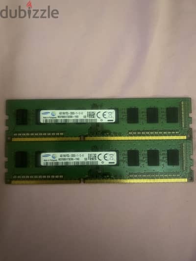 رامتين ddr 3. كل رامه 4 جيجا