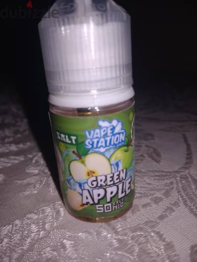 ليكويد تفاح سولت ٥٠ فيب ستيشن  liqued vape staion salt 50