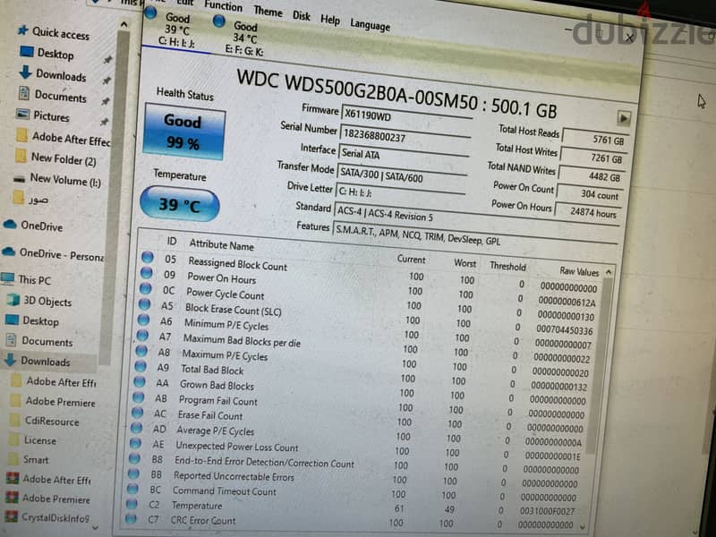 Ssd 500GB 2