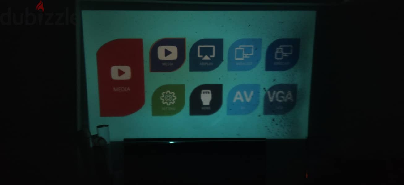 Mini led Projector + Mi stick smart tv 6