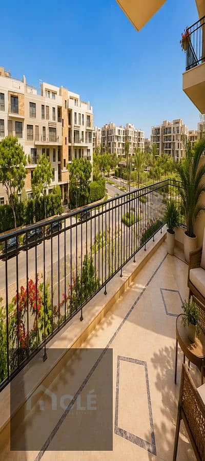 . A luxurious , fully furnished apartment with hotel-style furniture and a stunning view is available for rent at the lowest price in Eastown Compound
