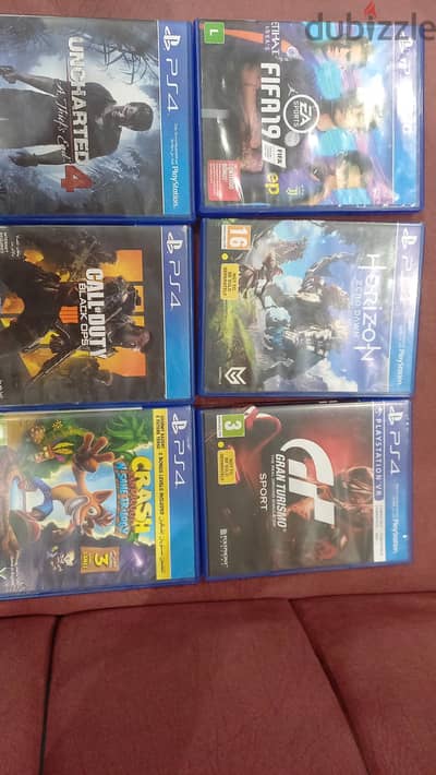 Good condition used ps4  games