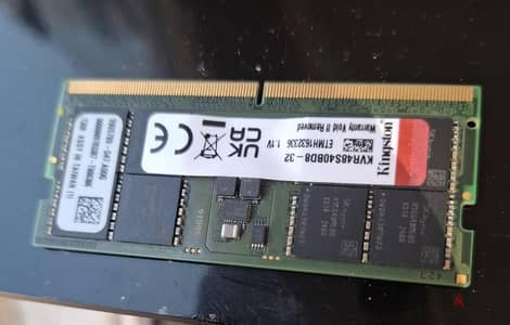 Kingston DDR5 32 GB RAM - 4800 MHZ - Laptop