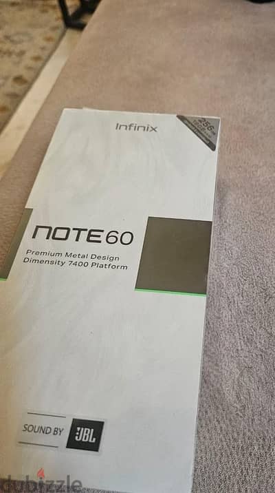 موبايل infinx note 60 اصدار الخليج علبة متبرشمة