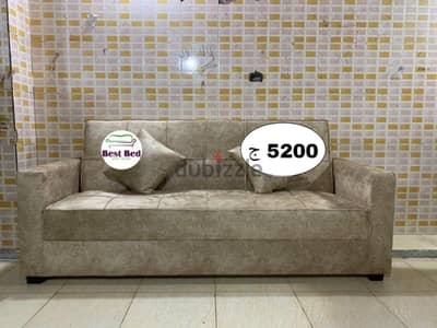 كنبه سرير جلد مقلوب