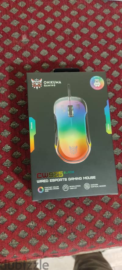 ماوس جيمنج Onikuma CW925 بحالة الزيرو بالعلبة