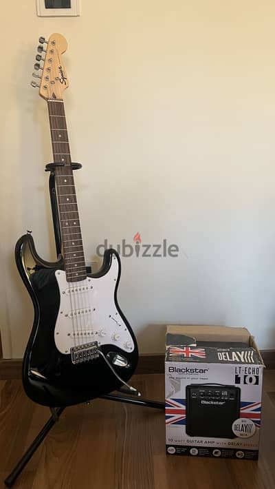 Squier Stratocaster by Fender + Blackstar Amplifier