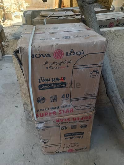 سخان نوفا  سوير ستار 40 لتر  جديد بكرتونه