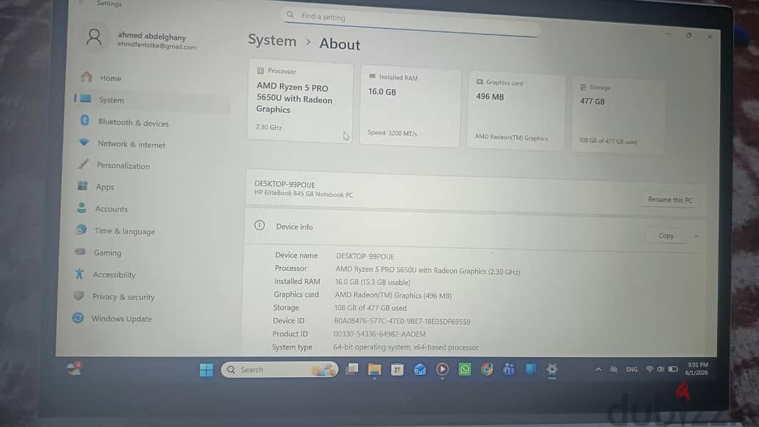 hp elitebook 845 g8 3