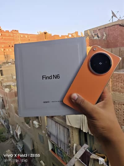OPPO Find n6 كسر زيرو مدفوع ضريبه بكل مشتملاته جلوبال لون مميز