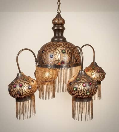 نجفة نحاس handmade