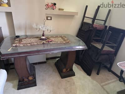 سفره ٦ كراسي استعمال خفيف