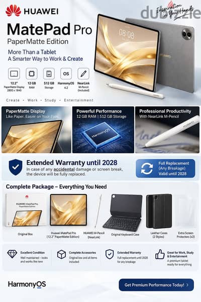 HUAWEI MatePad Pro PaperMatte Edition للبيع