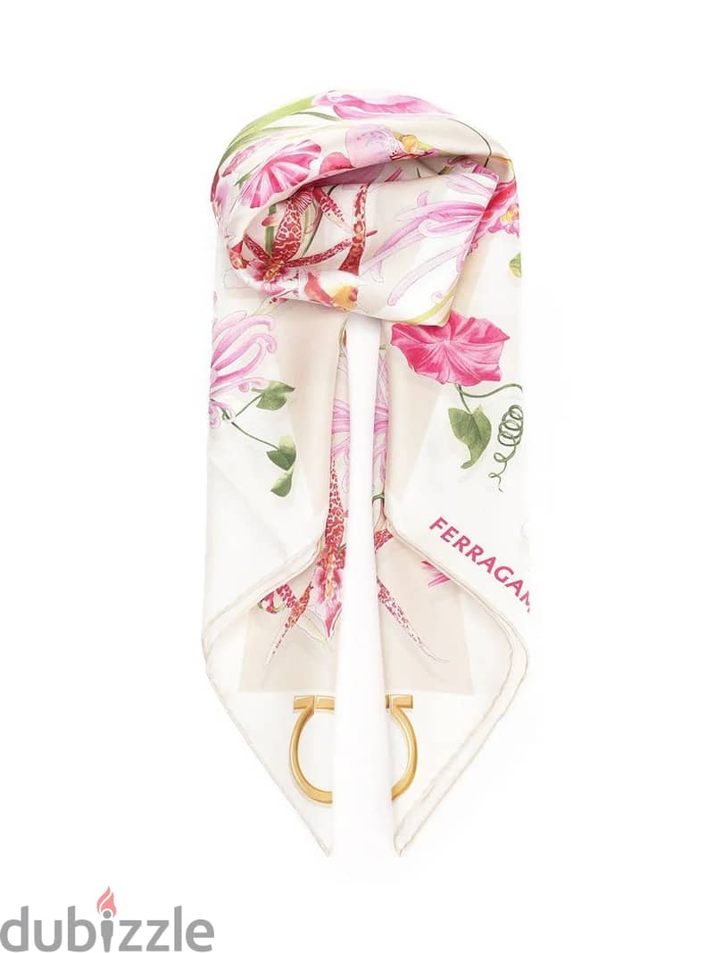 Ferragamo Gaia Printed Scarf 1
