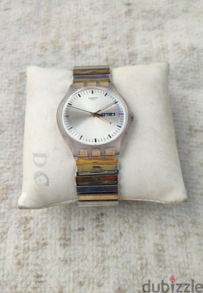 ساعه swatch swiss made ضد المياه إنتاج 2016 حالة الزيرو