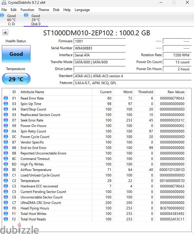 HDD 1TB SEGATE BARRACUDA3.5 1