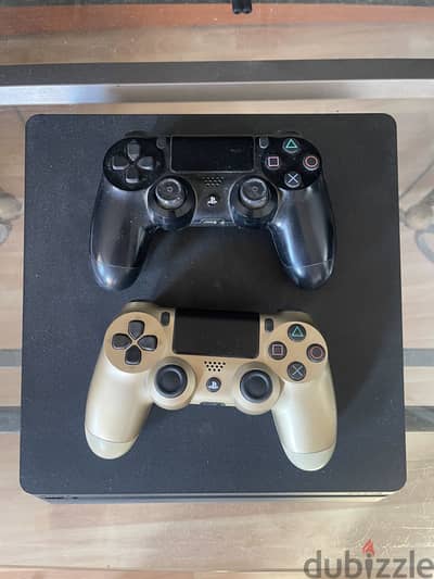 ps4 Slim 1 tb + دراعين + call of duty